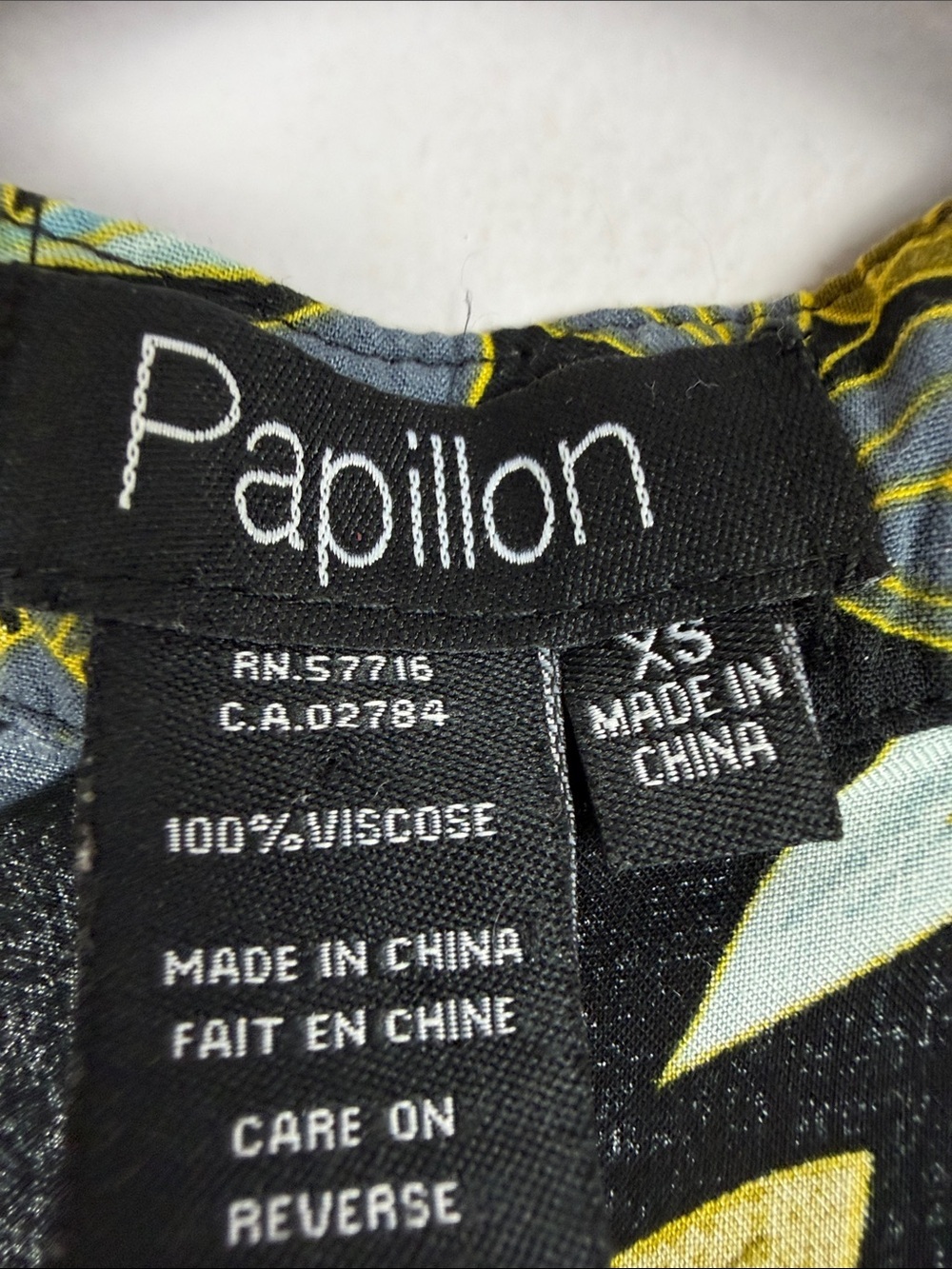 Papillon Floral Sleeveless Tunic Dress XS Black Viscose Pocket Top - Picture 6 of 13